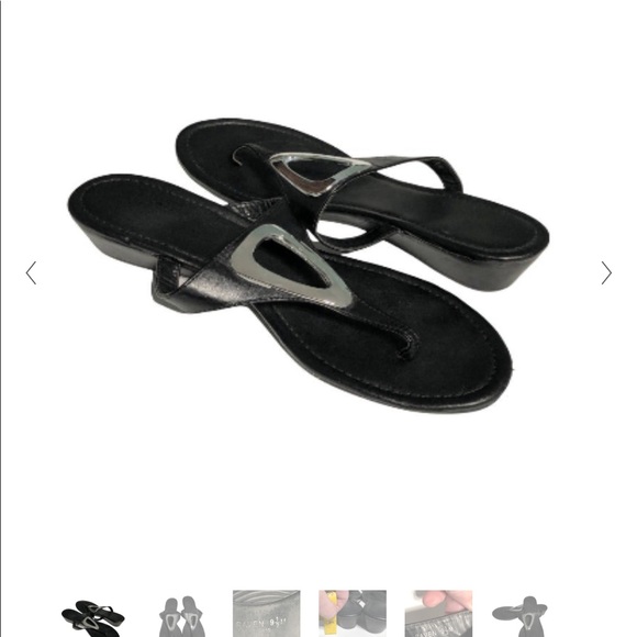 First Pic Copy impo black sandals - Picture 1 of 11